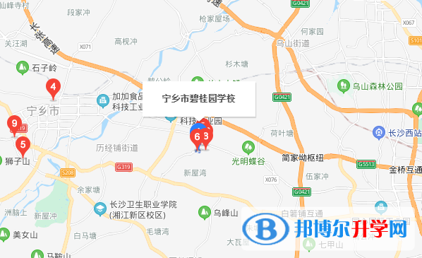 寧鄉碧桂園學校初中部地址在哪里