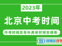 2023北京中考什么時候開始？（中考時間表）