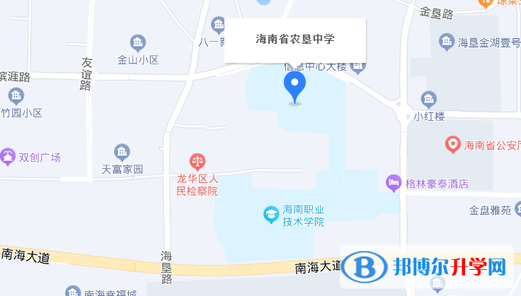 海南省農墾中學2023年地址在哪里 